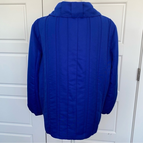 Dennis Basso Designer Jacket Royal Blue Size L Beautiful ❤️ - Picture 5 of 14